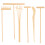 3Sets Bamboo Sand Rakes Mini Tea Set Decor Assorted Color 1