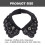 2Pcs Black Rhinestone Decorative False Collar Embroidered Blouse Fit 8
