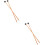 2Paires Sticks Percussion Tam Tam Langue Caoutchouc ABS 6