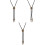 3Pcs Multi-Color Necklaces Adjustable Bolo Tie for Men Decor 4