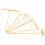 3Sets Bamboo Sand Rakes Mini Tea Set Decor Assorted Color 6