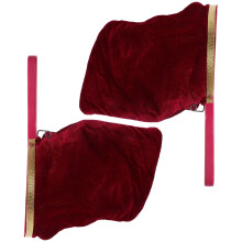 4Pcs Performance Trick Bags Red Velvet Plastic with Zipper and Handle