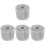 4Pcs Silver Leaf Guards Gutter Downspout Filter Stainless Steel Mesh 4