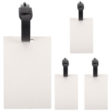 12Pcs White DIY Blank Luggage Tags Heat Transfer Sublimation Name Id