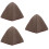 3Pcs Absorbent Wool Felt Sauna Hats Grey Comfortable Bathing Hats 6