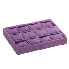 2Pcs Purple Watch Case Multi-Lattice Durable Storage Box for Watches