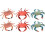 24Pcs Creative Simulation Crab Party Kid Toy Assorted Color Decoration 1