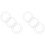 18Pcs Durable Iron Rings DIY Dreamcatcher Material Silver Hoops 3