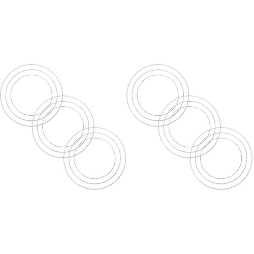 18Pcs Durable Iron Rings DIY Dreamcatcher Material Silver Hoops 2