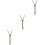 3Pcs Multi-Color Necklaces Adjustable Bolo Tie for Men Decor 5