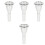 4Pcs Brass Tuba Mouth Replacement Silver Durable Instrument Accessory 3