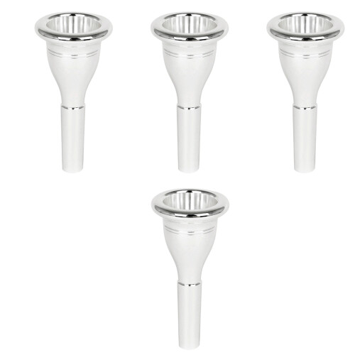 4Pcs Brass Tuba Mouth Replacement Silver Durable Instrument Accessory 2
