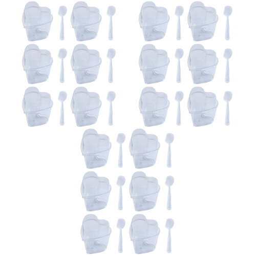 30Sets Transparent Dessert Cups Mousse Pudding and Juice Use 2