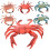 24Pcs Creative Simulation Crab Party Kid Toy Assorted Color Decoration 3