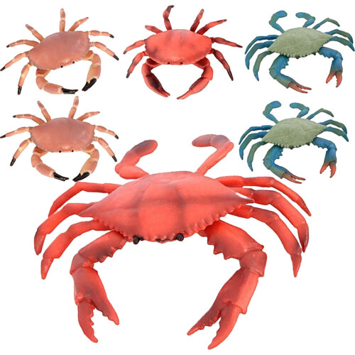 24Pcs Creative Simulation Crab Party Kid Toy Assorted Color Decoration 2