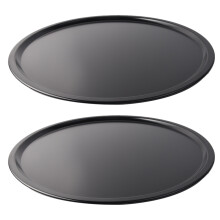 4Pcs Multipurpose Black Non-Stick Pizza Pan for Oven Baking At Home
