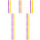 7Sets Hollow Silicone Teething Sticks Yellow Purple 6