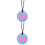 2St Zuigeling Teether Ketting Silicone Hemelsblauw Comfort Speelgoed 7