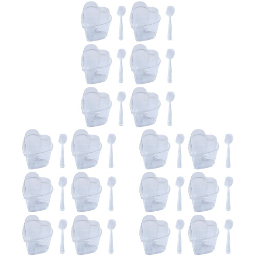30Sets Transparent Dessert Cups Mousse Pudding and Juice Use 1