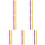 7Sets Hollow Silicone Teething Sticks Yellow Purple 5