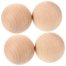 16Pcs High-Grade Wooden Bocce Balls Light Yellow for Recreational Play