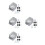 4Sets Weatherproof White Electrical Box Covers for Outdoor Use Plastic 4