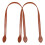 6Pcs Brown Shoulder Strap Stylish Handbag Belt for Purses 1