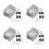 4Sets Weatherproof White Electrical Box Covers for Outdoor Use Plastic 7