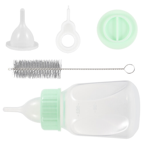 2Sets Compact Plastic Puppy and Kitten Feeding Bottles for Small Pets 1