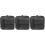 3Pcs Black Snare Drum Carrying Pouch Convenient Storage Bag 4