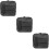 3Pcs Black Snare Drum Carrying Pouch Convenient Storage Bag 7