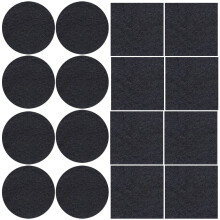 80Pcs Incense Burner Fireproof Mats Black Heat Resistant Pads