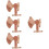 4Pcs Brown Hatchet Cover Durable Protective Sleeve with Snap 8