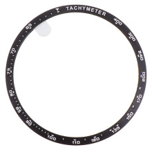 2Pcs Lightweight Aluminum Alloy Watch Protector Ring Black Case
