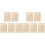 10Pcs Hard Wood Taekwondo Boards for Breaking Training 4