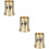 3Pcs Golden Tea Cup Storage Boxes Tea Ceremony Accessories 9