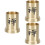 3Pcs Golden Tea Cup Storage Boxes Tea Ceremony Accessories 6