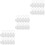 30Pcs White Sublimation Blank Keychains DIY Metal Density Board 7