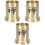3Pcs Golden Tea Cup Storage Boxes Tea Ceremony Accessories 3