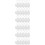 30Pcs White Sublimation Blank Keychains DIY Metal Density Board 10
