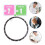 2Pcs Lightweight Aluminum Alloy Watch Protector Ring Black Case 8