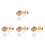 4Sets DIY Felt Fruit Kit Assorted Colors Pendant Felting Crafts Decor 3