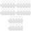 30Pcs White Sublimation Blank Keychains DIY Metal Density Board 5