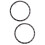 2Pcs Lightweight Aluminum Alloy Watch Protector Ring Black Case 7