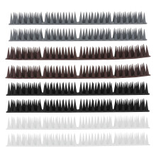 16Sets Outdoor Plastic Fence Spike Kit Humane Pigeon Prevention Strips