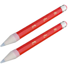 8Pcs Red Wooden Kids Party Pencils Large Cartoon Writing Supplies