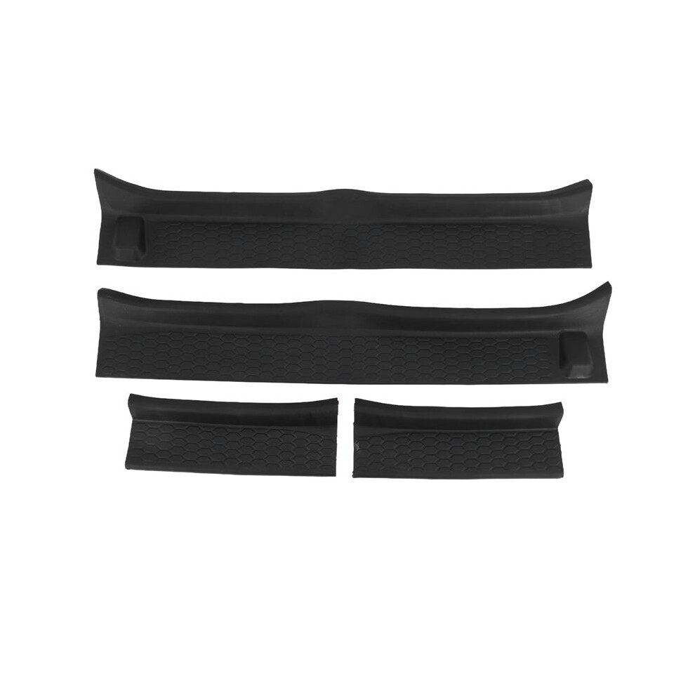 Front Entry Guards Door Sill Plate Protectors For Jl 2018+ For Gladiator Jt 2018+ Abs Door Threshold Bar Strip Black 6132206299774