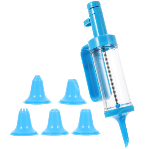 2Sets Blue Cake Decorating Kit Multi-Function Biscuit Maker Tool