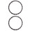 2Pcs Lightweight Aluminum Alloy Watch Protector Ring Black Case 5