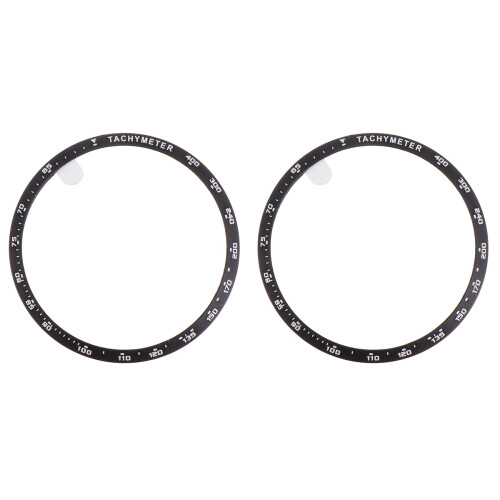 2Pcs Lightweight Aluminum Alloy Watch Protector Ring Black Case 1